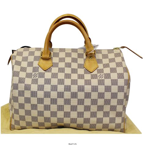 fake louis vuitton speedy 30 damier azur|speedy 30 damier price.